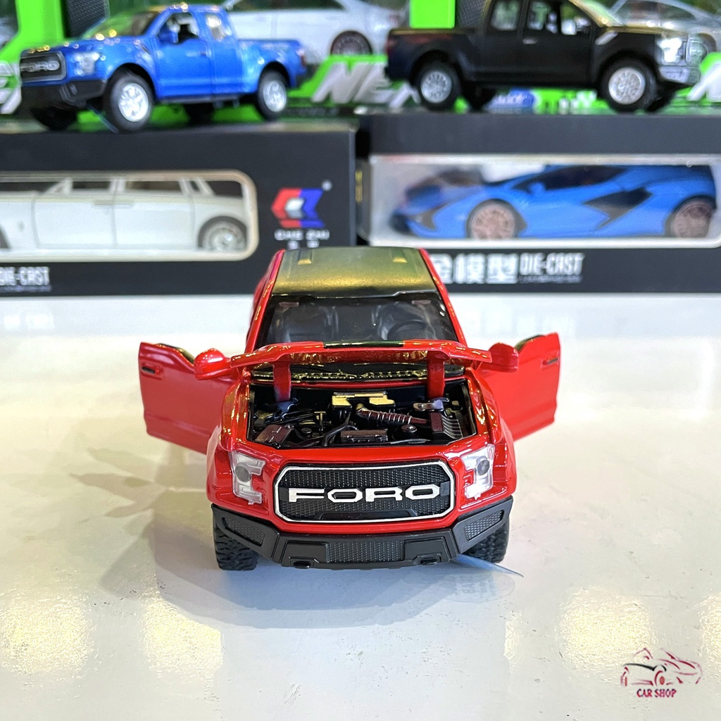 Mô hình xe bán tải Ford Ranger F150 tỉ lệ 1:32 màu đỏ