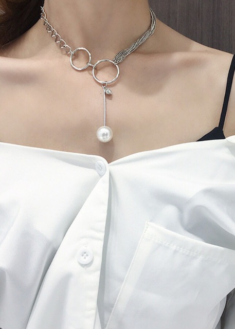 Choker Một Tầng Hình Khoen