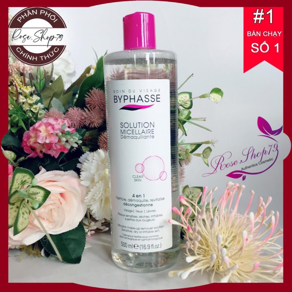 [Nội Địa-Chính Hãng] Nước Tẩy Trang Byphasse 500ml  - Rose.shop79