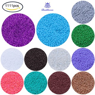 1111 hạt cườm Miyuki tròn rocailles Nhật Bản 11/0 mạ vàng 2x1.3 mm lỗ 0.8 mm khoảng 1111 hạt /10g