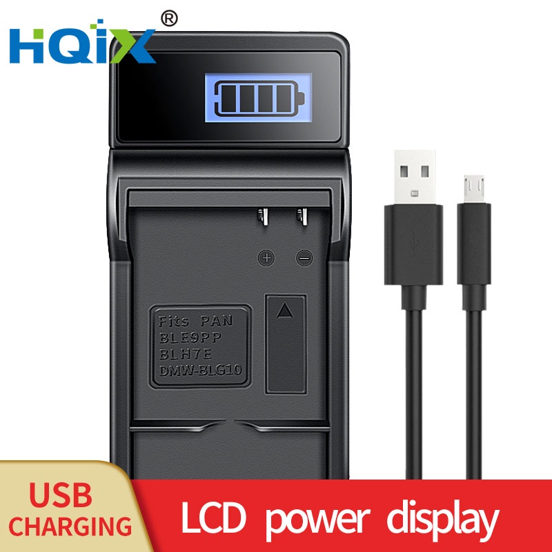 HQIX Thích Hợp Cho Máy Ảnh Panasonic DC-ZS220 ZS70 TZ90 Sạc Pin DMW-BLG10