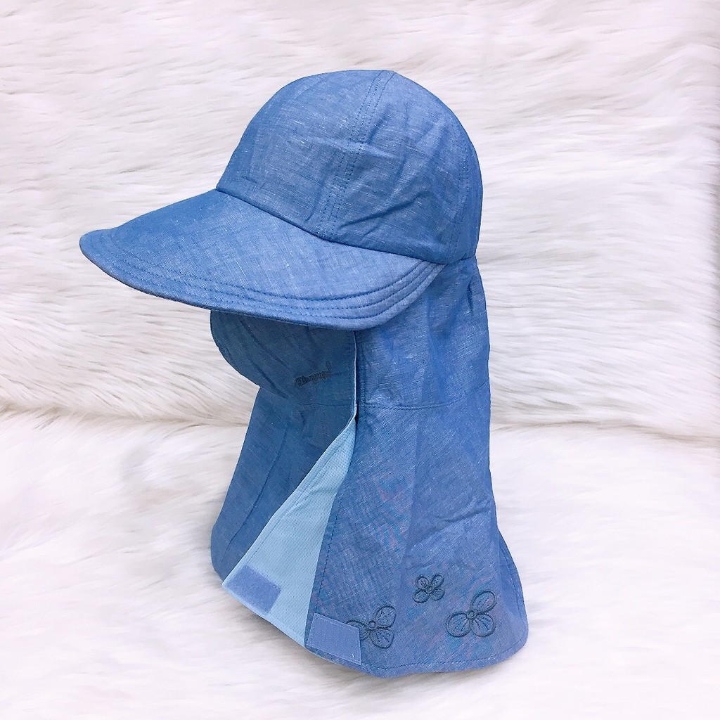 Mũ nón chống nắng 3n1 đa năng kèm khẩu trang Duy Ngọc kiểu vành rộng màu thêu cao cấp, vải dày dặn, chống tia UV (4079)