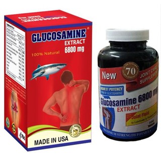 Viên uống hỗ trợ điều trị xương khớp Glucosamine Extract 6800mg Mỹ 100 viên