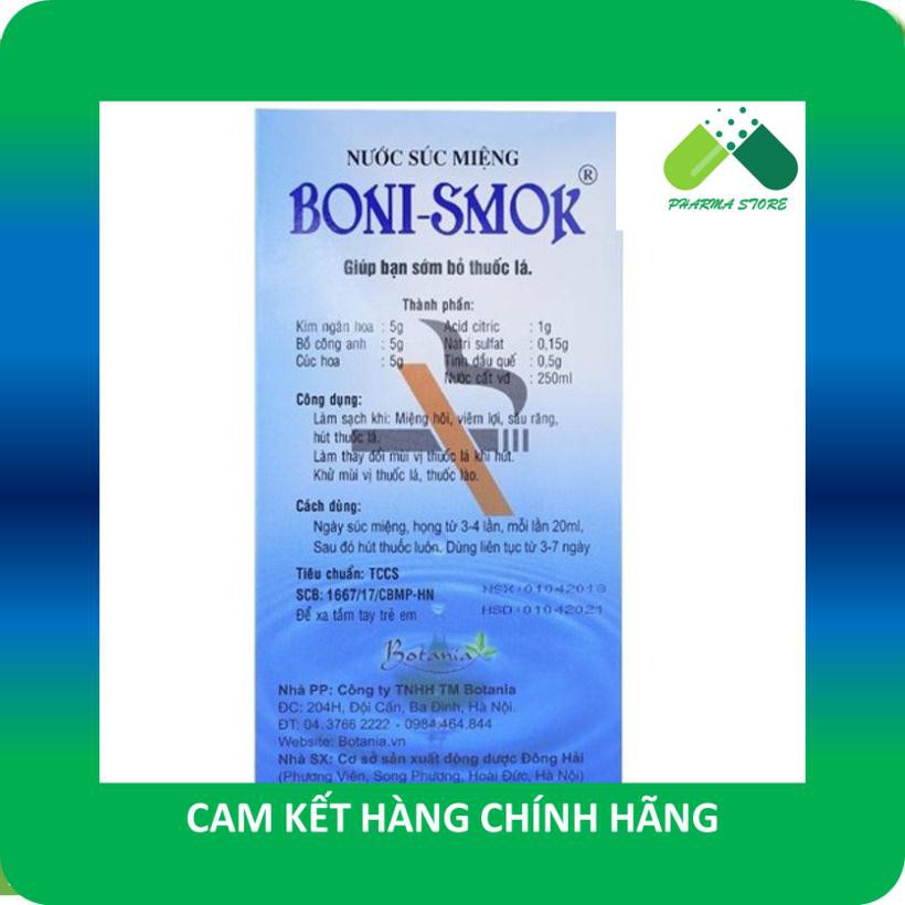 !!! Nước súc miệng Boni Smok - Nước súc miệng cai thuốc lá [BoniSmok]