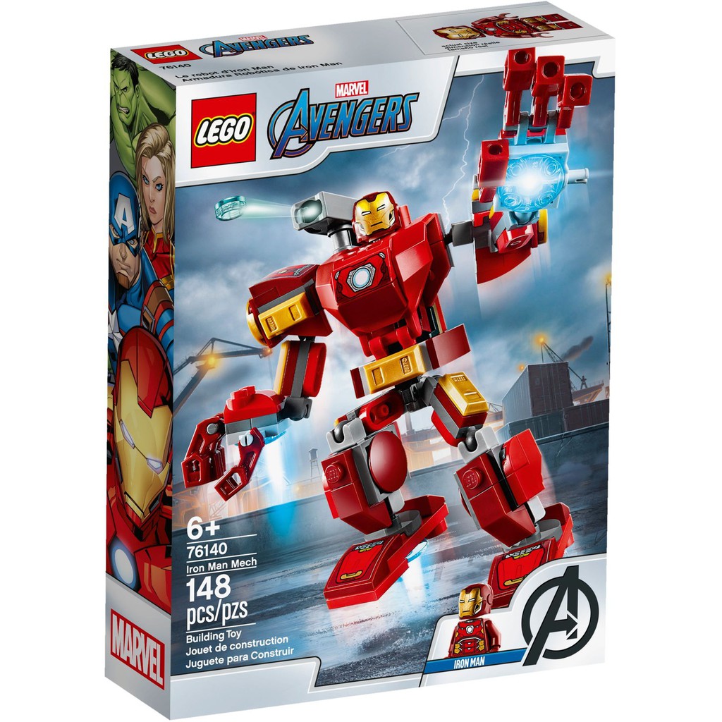 LEGO 76140 Chiến Giáp Người Sắt (148 Chi Tiết) - Đồ Chơi LEGO Marvel Super Heroes Chính Hãng Đan Mạch