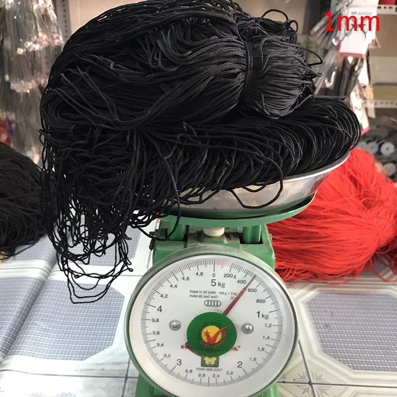 DM - Dây mịn thắt vòng, may túi xách,làm dây treo  -không co giãn - đóng gói 400 - 600 gram/ bó