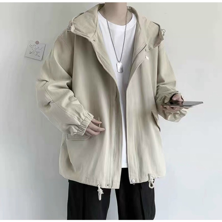ÁO KHOÁC DÙ NHẸ KIỂU BOMBER UNISEX KHÓA KÉO TRƠN CHỐNG NẮNG SIÊU RẺ U3994