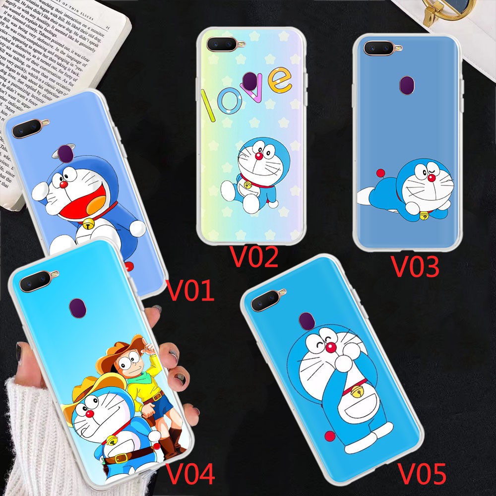 Ốp Lưng Mềm Trong Suốt Hình Doraemon Đáng Yêu Cho Oppo F3 F15 F5 F7 F9 F11 Pro F1S F1 Plus Va101