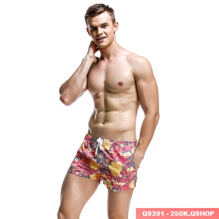 Quần short đi biển hoa lá QS318-QS372-QS373-QS376-QS389-QS390-QS391-QS395