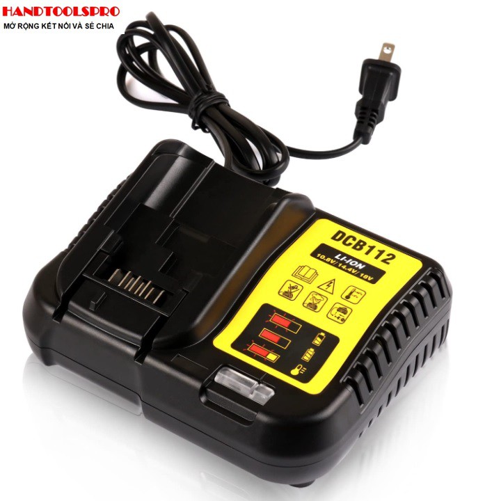 Bộ sạc đa năng Dewalt 10.8V-18V 2AH DCB112