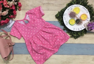 Đầm thun cotton bé gái