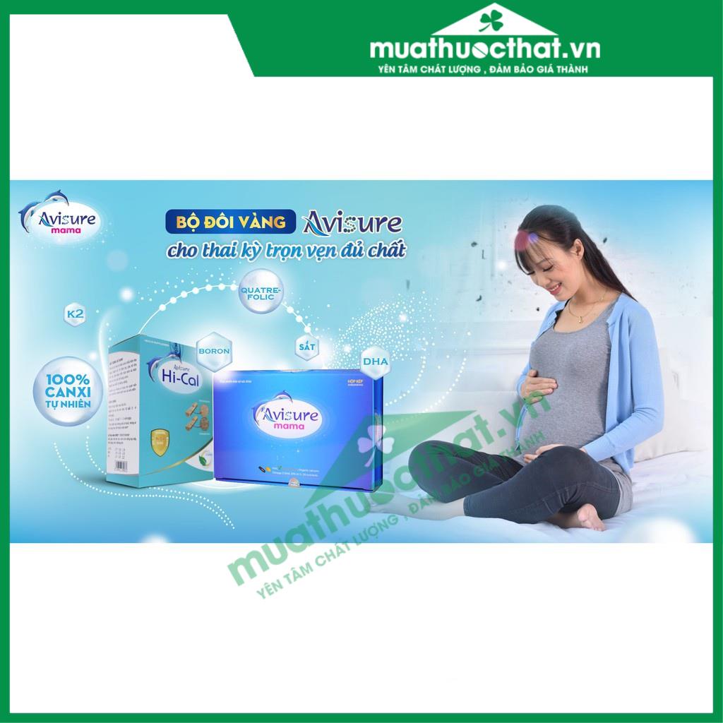 Combo Avisure Mama và Avisure Hi-cal - Bổ sung DHA, EPA, Canxi, Vitamin và khoáng chất cần thiết cho phụ nữ mang thai