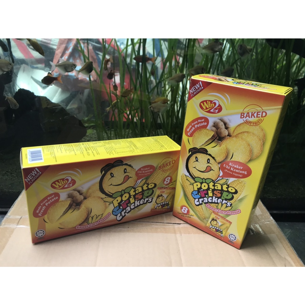Bánh Potato (hương bắp) Crisp Crackers, Sweet Corn Flavour (Hộp 160g)