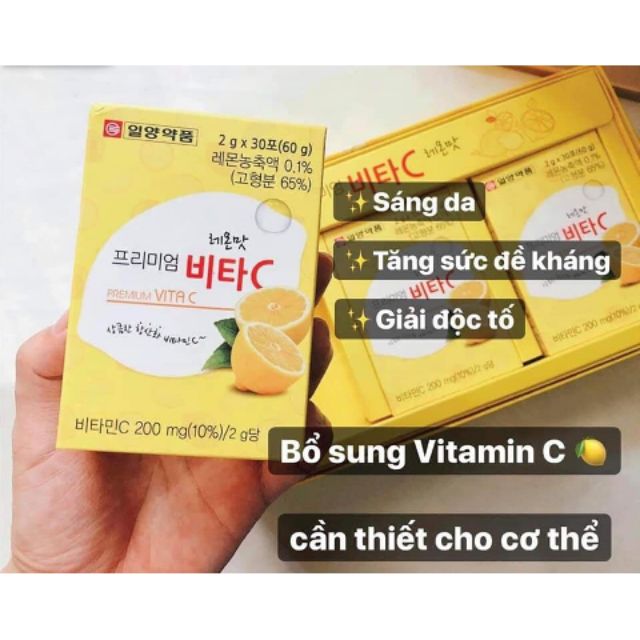 🍭🍭 Vitamin C Hàn Quốc (hộp 30 gói) dùng cả tháng