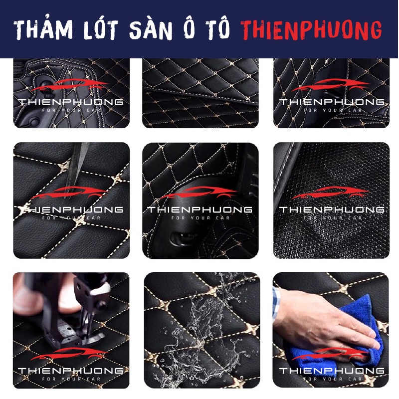 Thảm lót sàn ô tô 6d cao cấp cho xe Mitsubishi Attrage da Pu không mùi, chống thấm nước
