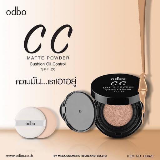 PHẤN NƯỚC CC ODBO CUSHION MATTE POWDER OIL CONTROL (KÈM LÕI REFILL)