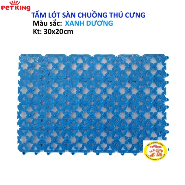 Tấm lót sàn Chuồng Chó, Mèo bằng nhựa nhiều màu bằng nhựa PVC 20x30cm