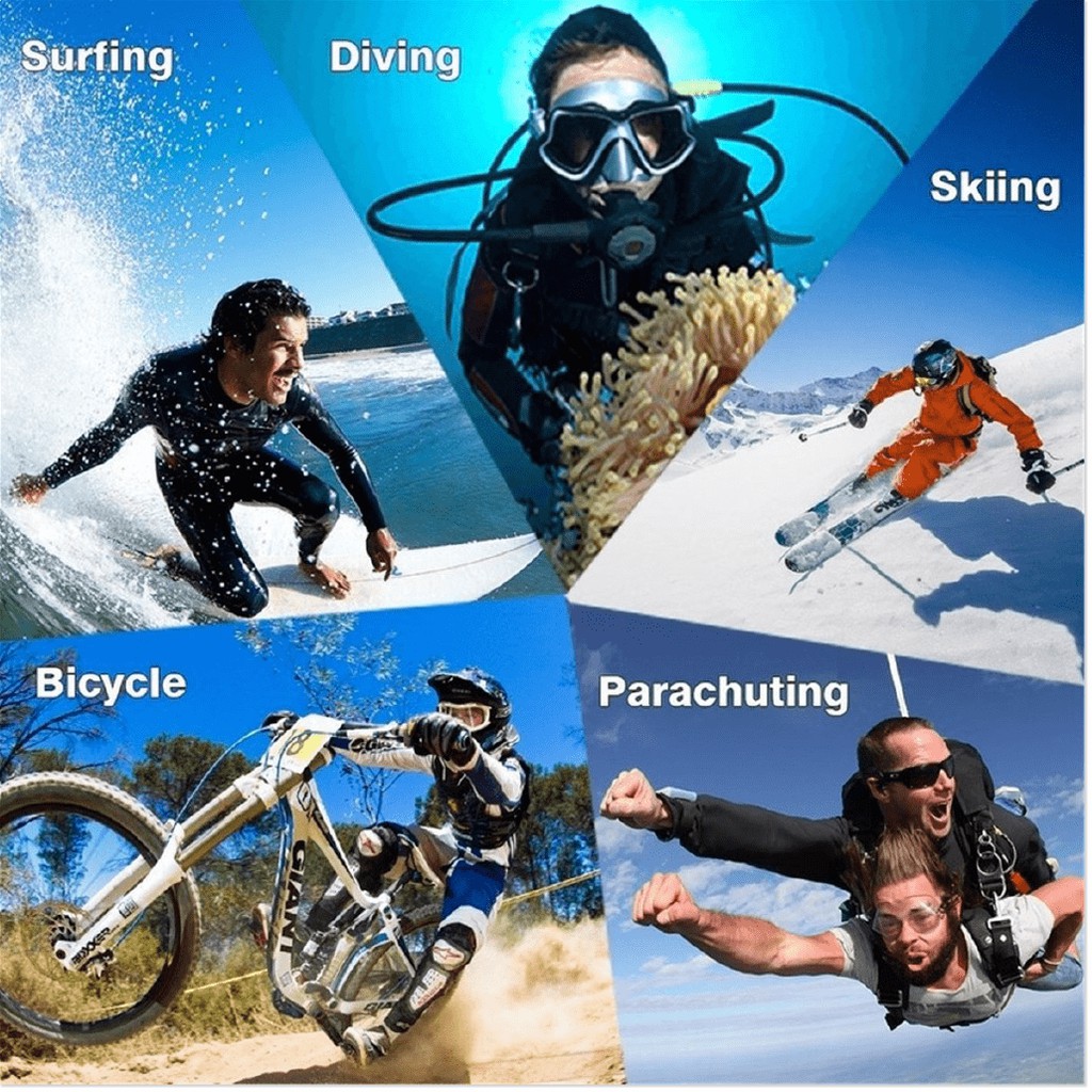 Camera hành trình chống thấm nước hiển thị độ phân giải 4K kết nối wifi 12MP | BigBuy360 - bigbuy360.vn