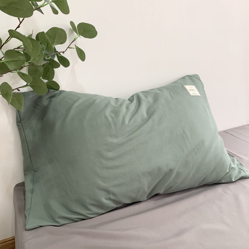 Vỏ gối nằm, gối đầu cotton tici không khóa kéo, vải mềm mịn không xù lông