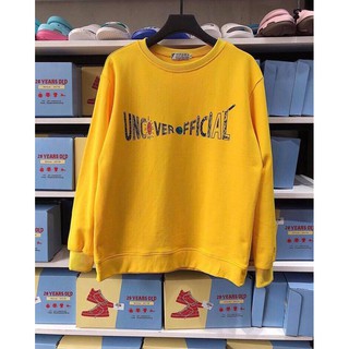 Áo sweater Unisex - UNCOVER (Hình Thật)- Màu Vàng