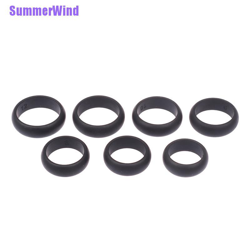 Nhẫn Đính Hôn Bằng Cao Su Màu Đen Họa Tiết Hoạt Hình