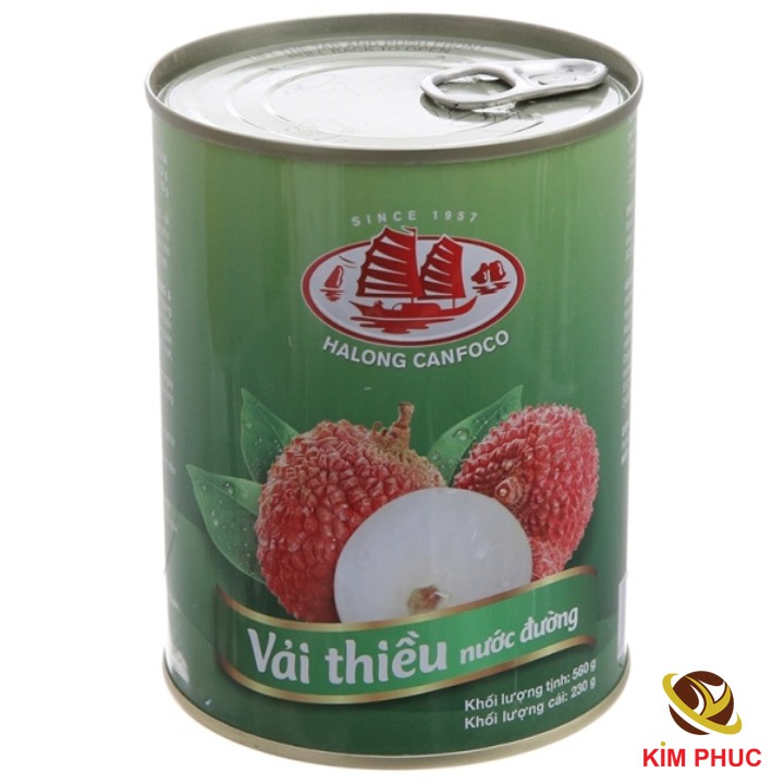 Vải thiều nước đường Hạ Long Canfoco (560g)