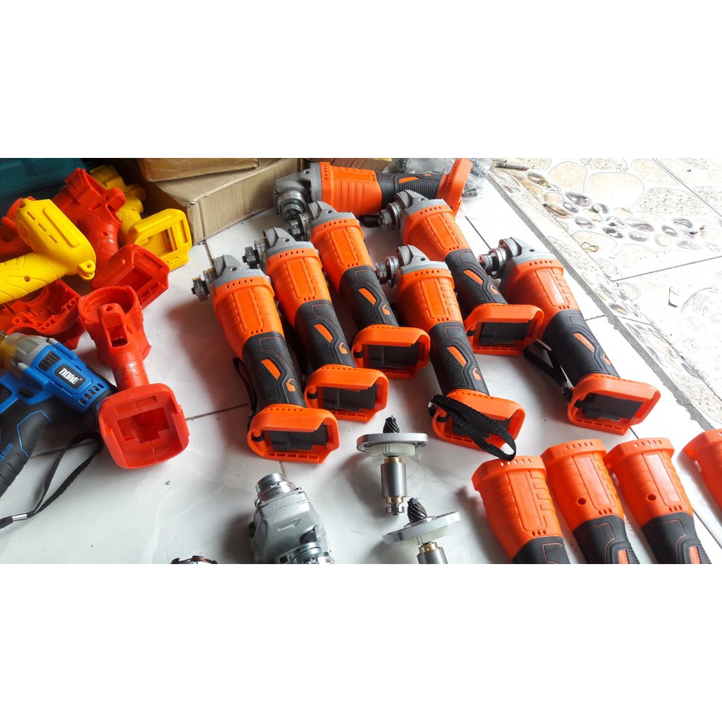 Body máy mài góc 18v công tắc bụng xài chung pin makita (chưa bao gồm pin sạc)