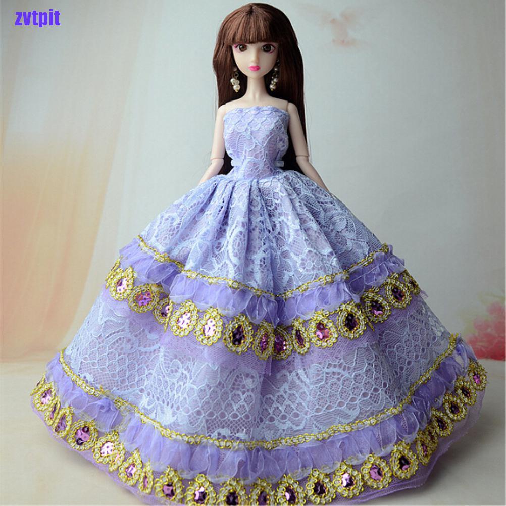 Set 5 Đầm Dạ Hội Công Chúa Cho Búp Bê Barbie