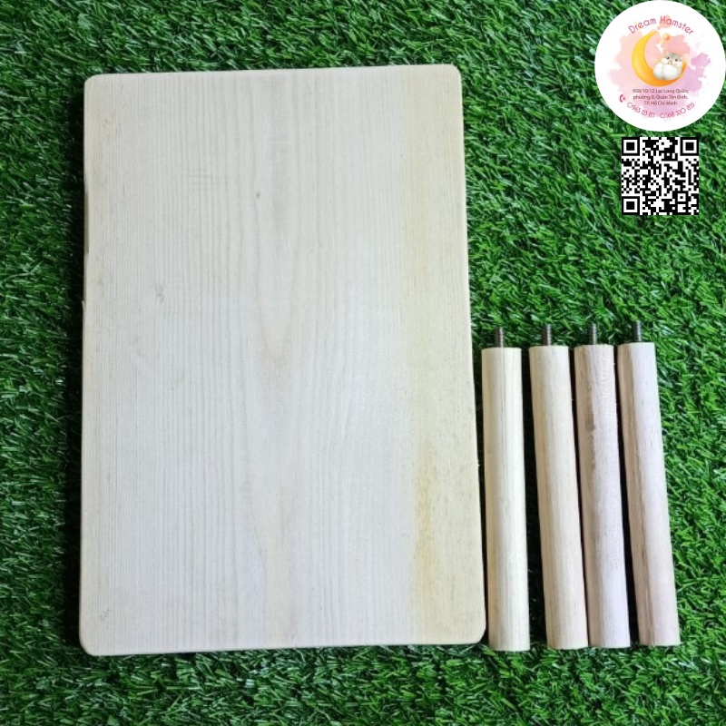 Tầng lửng gỗ tháo lắp cho hamster - Tầng thêm cho hamster - Dạng vuông