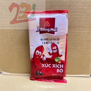 [5 Cây x21g][Bò] Gói Xúc Xích Ăn Liền 3 Bông Mai Vissan