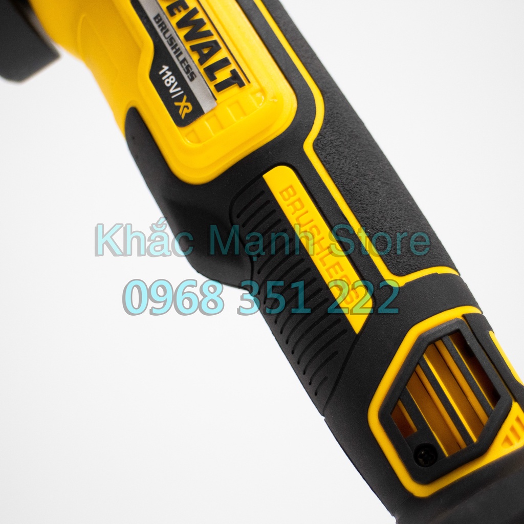 Máy Mài Pin Dewalt 199v Không Chổi Than, (Công Tắc Sườn) Tặng Kèm Bộ Lam Xích