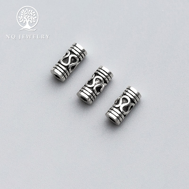 Charm bạc ống nhỏ - NQ Jewelry