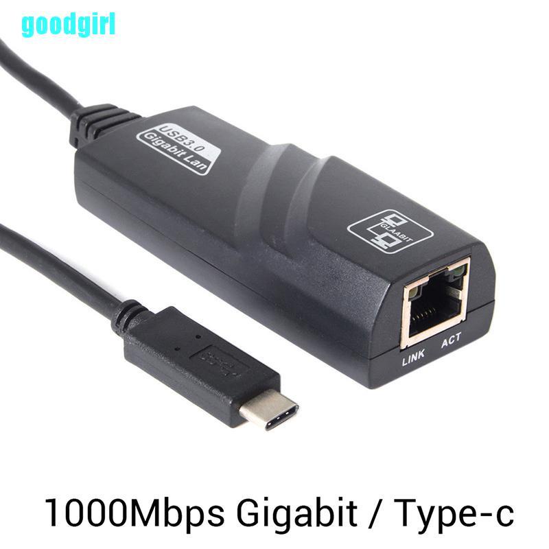 Cáp Chuyển Đổi Mạng Lan 1000mbps Type-C Sang Rj45 Gigabit Ethernet