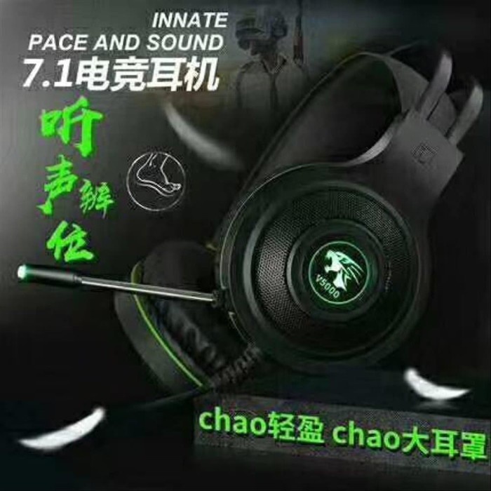 Tai Nghe Trùm Đầu Chơi Game V5000 PLUS Tích Hợp MIC | BigBuy360 - bigbuy360.vn