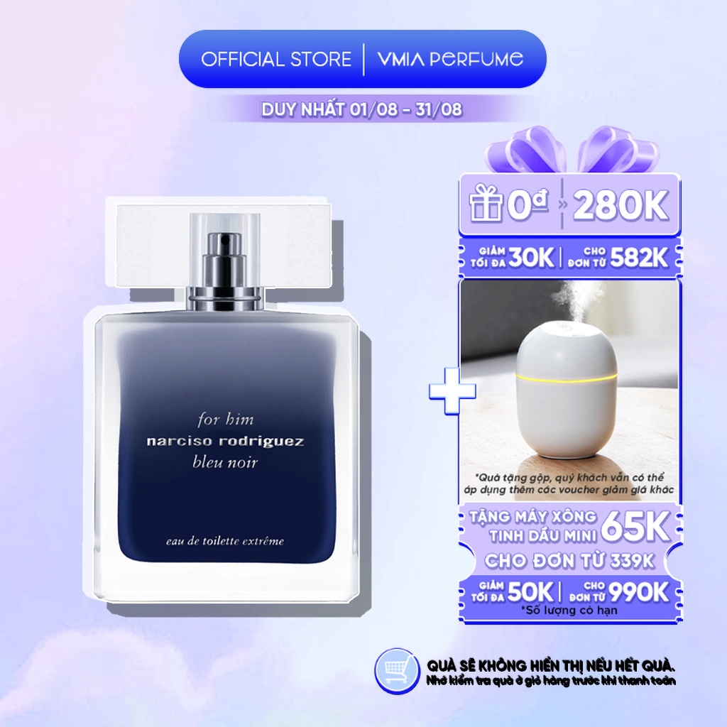Nước hoa Nam Narciso Rodriguez Bleu Noir EDT Extreme For Him mẫu thử 2ml 5ml 10ml