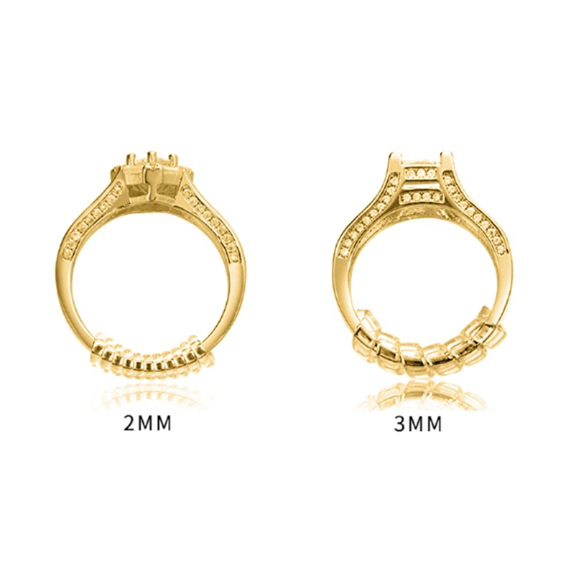 Sa Set 12 Túi 4 Kích Cỡ Nhẫn Vô Hình Điều Chỉnh Kích Thước