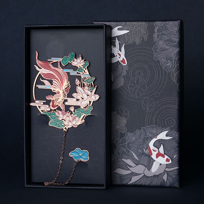 Thẻ Đánh Dấu Trang Sách Bằng Kim Loại Phong Cách Trung Hoa Cổ Điển