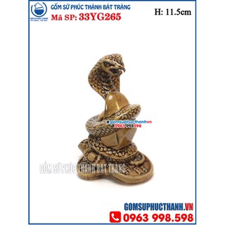 Tượng sứ con giáp tuổi Tị gốm sứ Bát Tràng