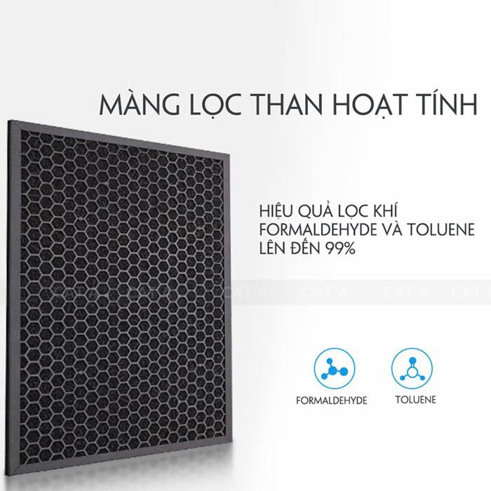 Máy lọc không khí trong nhà PURERAINS 4 lớp cho không gian rộng - Chính hãng, sang trọng, lọc hiệu quả