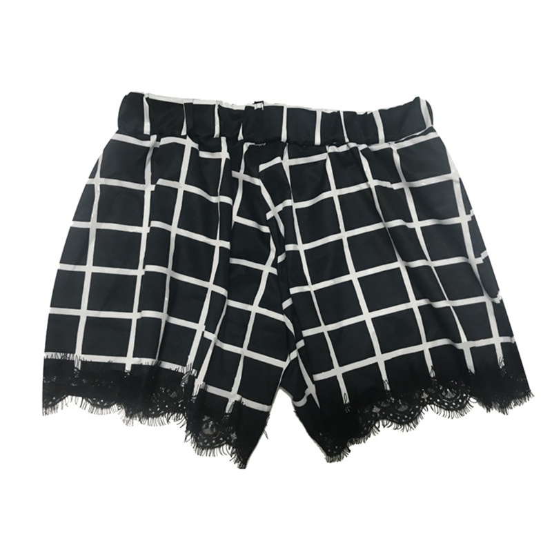 Chân Váy Ngắn Lưng Cao Co Giãn Phối Ren Phong Cách Harajuku Halloween Cho Nữ