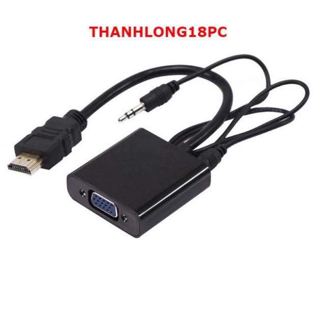 Dây Cáp Chuyển Đổi HDMI sang VGA có audio