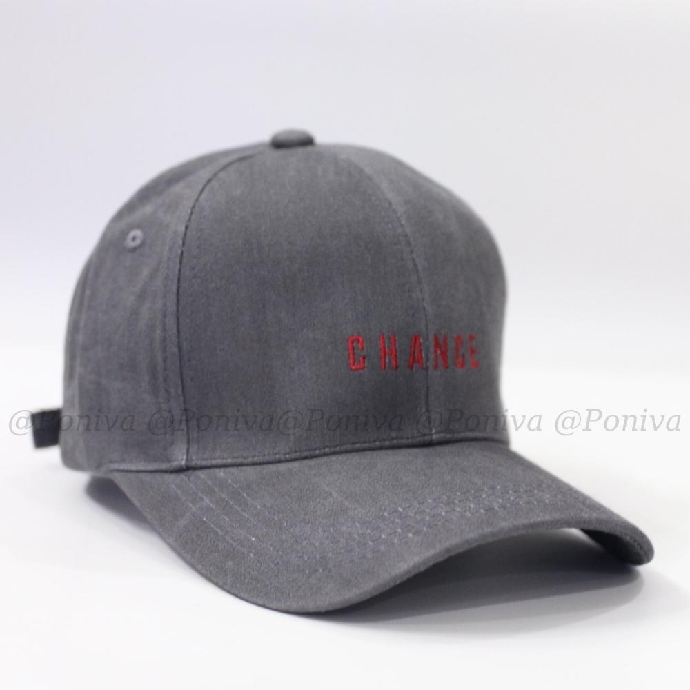 Mũ lưỡi trai ❤️ Nón kết thêu chữ CHANGE chất kaki loang cao cấp form unisex nam nữ phong cách Ulzzang PONIVA siêu hot
