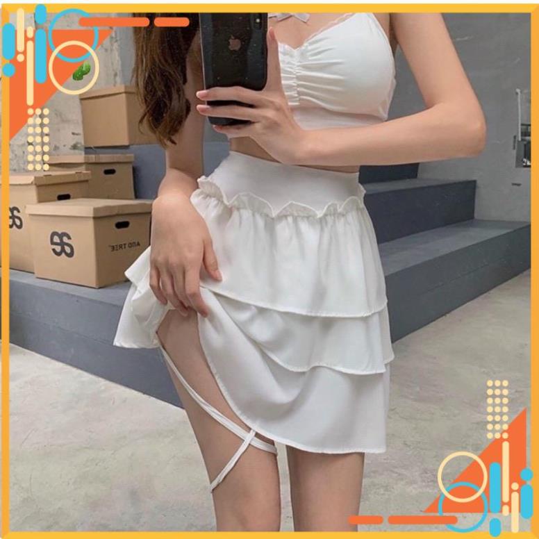 [Thế Giới Coptop] Chân váy voan 3 tầng quấn dây đùi C017 [Hàng Đẹp] | BigBuy360 - bigbuy360.vn
