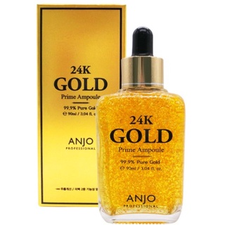 (CHÍNH HÃNG)Tinh chất dưỡng da chống lão hóa vàng Anjo 24K Gold Prime Ampoule 90ml - 99,9% VÀNG 24K NGUYÊN CHẤT