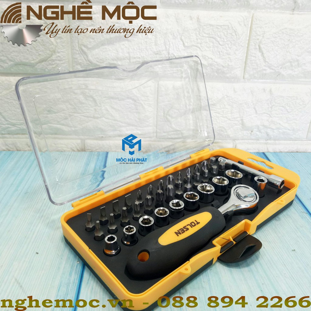 Bộ Mũi Vít Tolsen 20035 38 chi tiết nghề mộc