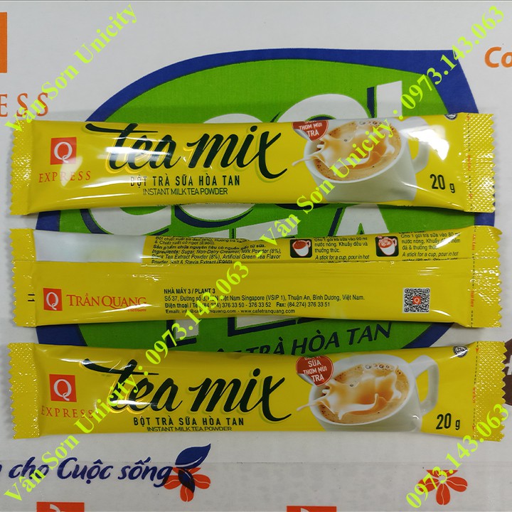 Trà sữa Tea mix Trần Quang bịch 480g (24 gói dài * 20g)