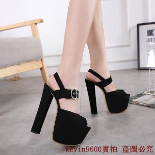 Giày cao gót đế trụ 16cm lẻ size 38