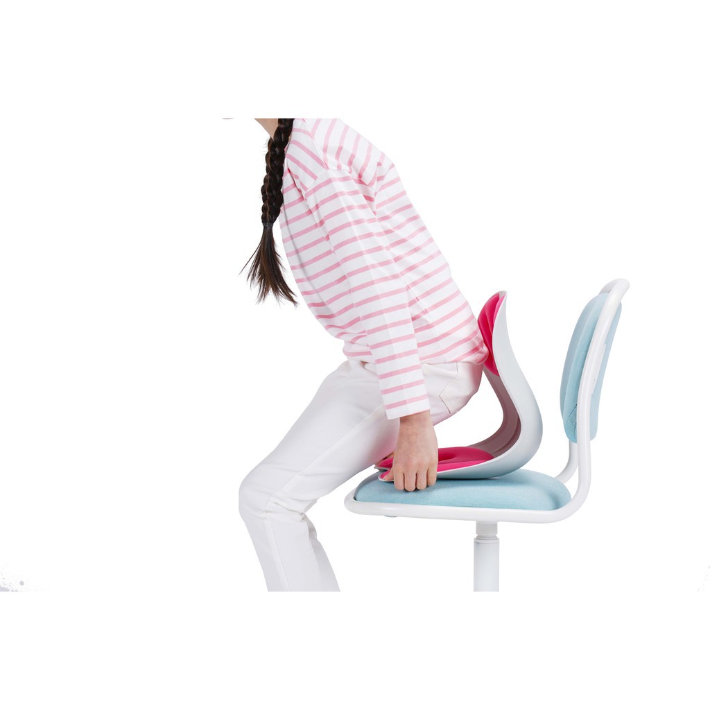 Combo Ghế Curble Chair KIDs điều chỉnh tư thế ngồi chuẩn, Hỗ trợ giảm áp lực cho cột sống - Made in Korea + Cover