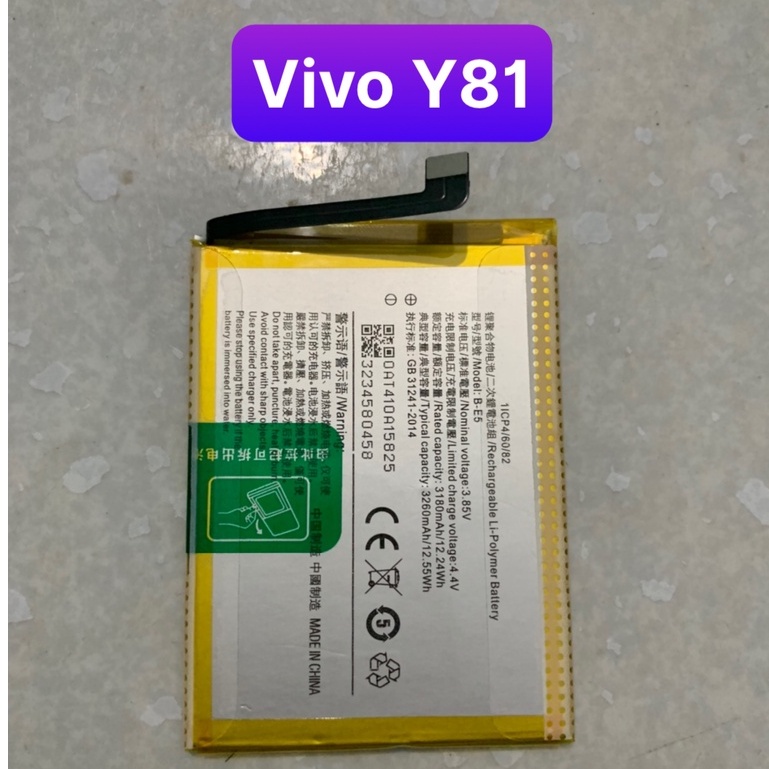 Pin vivo B-E5 Y81, Y81s, Y81i, Y83, Y83s, Y83 Pro / pin zin 3260mAh