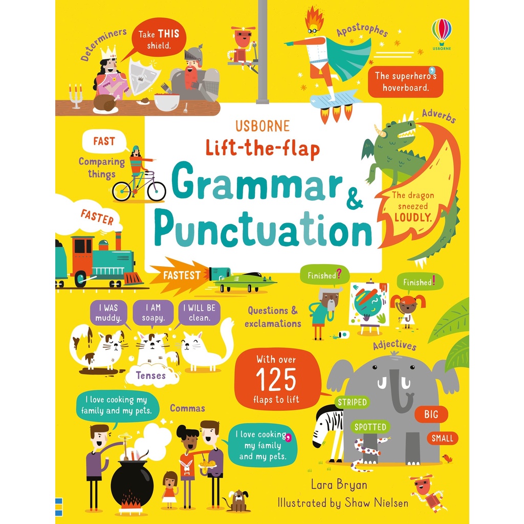 Sách tiếng Anh Usborne Lift-the-Flap Grammar and Punctuation